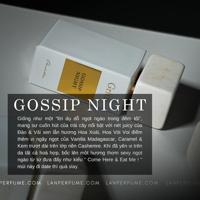 Nước hoa Gritti Gossip Night - Gritti trắng